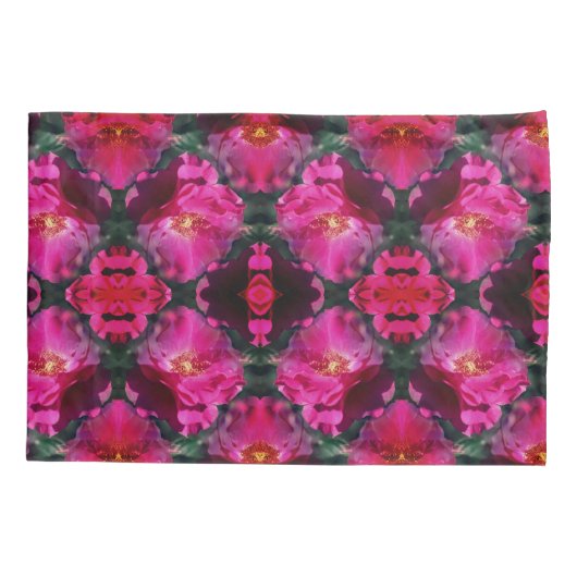 Roze Rose Flower Abstract Kussensloop (Achterkant)