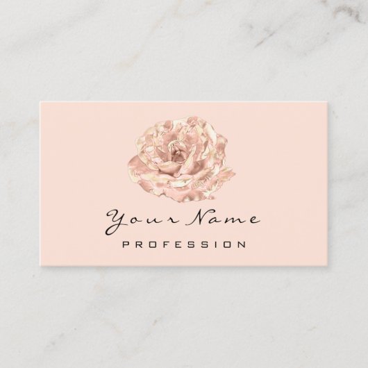 Roze Rose Flower Blogger Stylist Event Beaubody Visitekaartje (Voorkant)