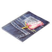 Roze Rose Flower Gratitude Notitieboek (Linkerzijde)