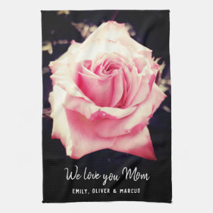 Roze Rose Flower Love you mam Photo script Theedoek