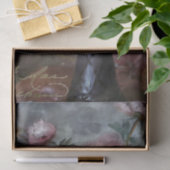 Roze Rose Flowers French Script Vase Decoupage Tissuepapier (Geschenk)