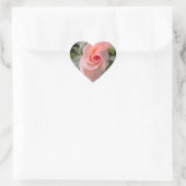Roze Rose Foto Hart Sticker (Tas)