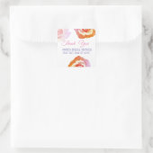 Roze Rose Foto Vrijgezellenfeest Stickers (Tas)