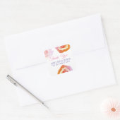 Roze Rose Foto Vrijgezellenfeest Stickers (Envelop)