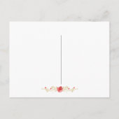 Roze Rose Foto Weddenschap Save the Date Aankondigingskaart (Achterkant)