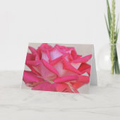  Roze Rose Fotografische Art Note Kaart (Voorkant)