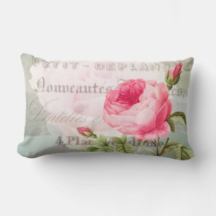 Roze Rose French Accent Lumbar Pillow Kussen