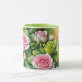 Roze Rose Garden Art Mok Cup (Midden)