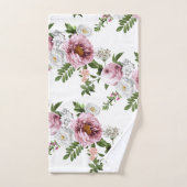 Roze Rose Garden Bad Handdoek (Handdoek)