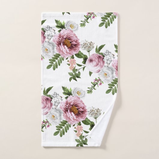Roze Rose Garden Bad Handdoek (Handdoek)