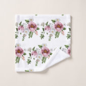 Roze Rose Garden Bad Handdoek (Wasdoekje)
