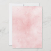 Roze Rose Garden Girl Baptism Kaart (Achterkant)