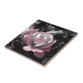 Roze Rose Garden Tegeltje (Zijkant)