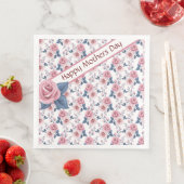 Roze Rose Gelukkige Moeders Dag Servet (Insitu)