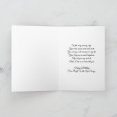 Roze Rose Gepersonaliseerde Vrouw Verjaardag Kaart (Binnen)