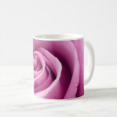 Roze Rose Gevouwen tot perfecte Mok (Voorkant rechts)