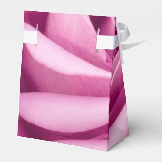 Roze Rose gevouwen tot perfectie Bedankdoosjes (Achterkant)