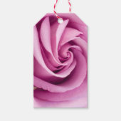 Roze Rose gevouwen tot perfectie Cadeaulabel (Voorkant)