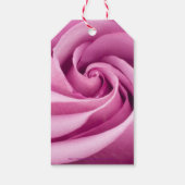 Roze Rose gevouwen tot perfectie Cadeaulabel (Achterkant)