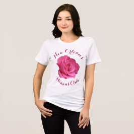 roze rose girly floral T-shirt