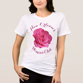   roze rose girly floral T-shirt