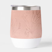 Roze Rose Glam Kant Bruiloft (Rechts)