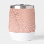 Roze Rose Glam Kant Bruiloft (Voorkant)