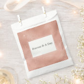 Roze Rose Glam Kant Bruiloft Bedankzakje (Geknipt)