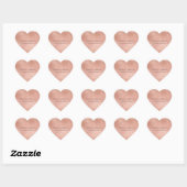 Roze Rose Glam Kant Bruiloft Hart Sticker (Vel)