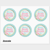 Roze Rose Glitter Body Scrub Labels (Vel)