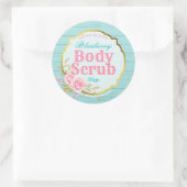 Roze Rose Glitter Body Scrub Labels (Tas)