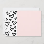 Roze Rose Glitter & Hearts Birthday Party Foto Kaart (Achterkant)