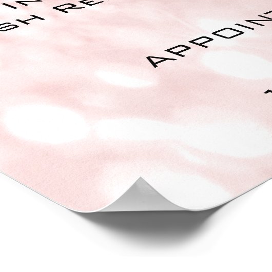 Roze Rose Glitter Makeup Eyes Lashes Prijzen Poster (Hoek)