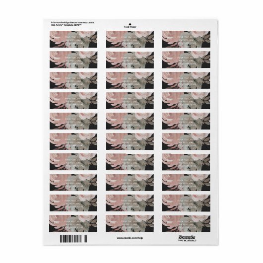 Roze Rose Glitter Rozen Donkere Floral Glam Elegan Etiket (Full Sheet)