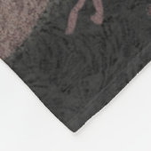 Roze Rose Glitter Rozen Donkere Floral Glam Elegan Fleece Deken (Hoek)