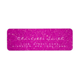 Roze Rose Glitter RSVP Heet Roos Goud Confetti Naa Etiket