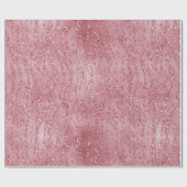 Roze Rose Glitter Zebra Animal Cadeaupapier (Vlak)