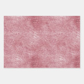 Roze Rose Glitter Zebra Animal Inpakpapier Vel (Voorkant 3)