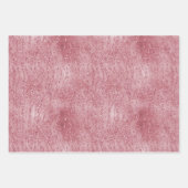 Roze Rose Glitter Zebra Animal Inpakpapier Vel (Voorkant)