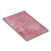 Roze Rose Glitter Zebra Animal Notitieboek (Rechterzijde)