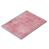 Roze Rose Glitter Zebra Animal Notitieboek (Linkerzijde)