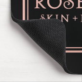 Roze Rose Gold Black Minimale decor Muismat (Hoek)