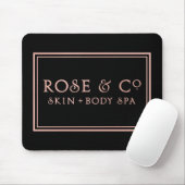 Roze Rose Gold Black Minimale decor Muismat (Met muis)