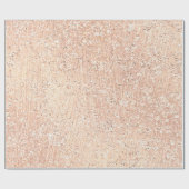 Roze Rose Gold Blush Crystal Metallic Glass Poeder Cadeaupapier (Vlak)