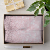 Roze Rose Gold Blush Glitter Delicate White Girly Tissuepapier (Geschenk)