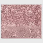 Roze Rose Gold Blush Glitter Spark Ombre Cadeaupapier (Vlak)