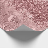 Roze Rose Gold Blush Glitter Spark Ombre Cadeaupapier (Hoek)