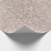 Roze Rose Gold Blush Ivory Cement Glass Metallic Cadeaupapier (Hoek)