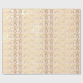 Roze Rose Gold Blush kerstgemberman Cadeaupapier (Vlak)
