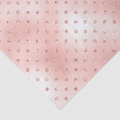 Roze Rose Gold Blush Metallic Crystals Swarovski Tissuepapier (Detail)